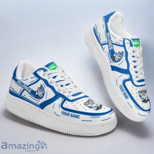 Canterbury-Bankstown Bulldogs NRL Air Force Shoes Sneaker Gift For Fans Custom Name Product Photo 2