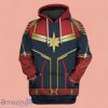 CAPTAIN Custom Golden Red Dark Blue 3D Hoodie Impressive Gift