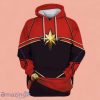 CAPTAIN Custom Red Dark Blue 3D Hoodie Impressive Gift