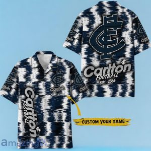 Carlton Blues AFL Hawaiian Shirt Special Design Custom Name Product Photo 1