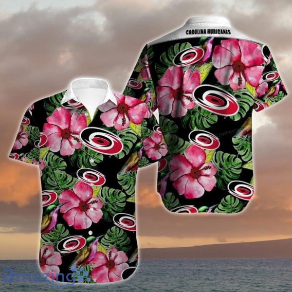 Carolina Hurricanes Hawaiian Shirt Tropical Flowers Summer For Fan Product Photo 1