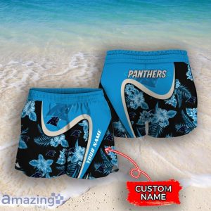 Carolina Panthers NFL Floral Hawaiian Shirt And Shorts Custom Name Casual Comfort Combo For Fans Product Photo 4