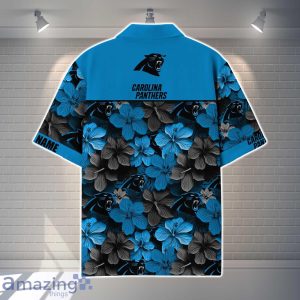 Carolina Panthers NFL Flower Hawaiian Shirt Custom Name Gift Ideas For Men Women image Carolina Panthers NFL Flower Hawaiian Shirt Custom Name Gift Ideas For Men Women Product Photo 3