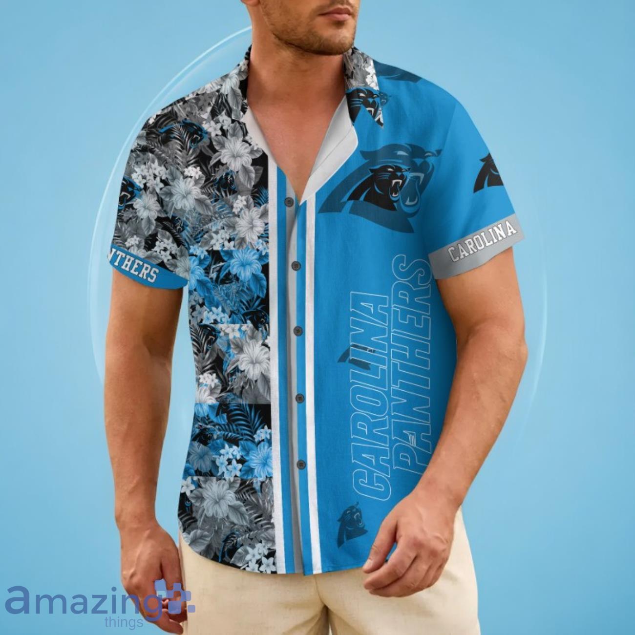 Carolina Panthers NFL Hot Trending Hawaiian Shirt Special Gift For Fans image Carolina Panthers NFL Hot Trending Hawaiian Shirt Special Gift For Fans Product Photo 3