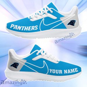 Carolina Panthers NFL Trending Air Mesh Running Shoes Custom Name For Fans Product Photo 1