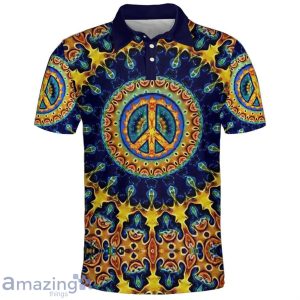 Celestial Vibe Spectrums Polo Shirt Hippie Designs Polo Shirt Gift For Golf Lover Product Photo 1
