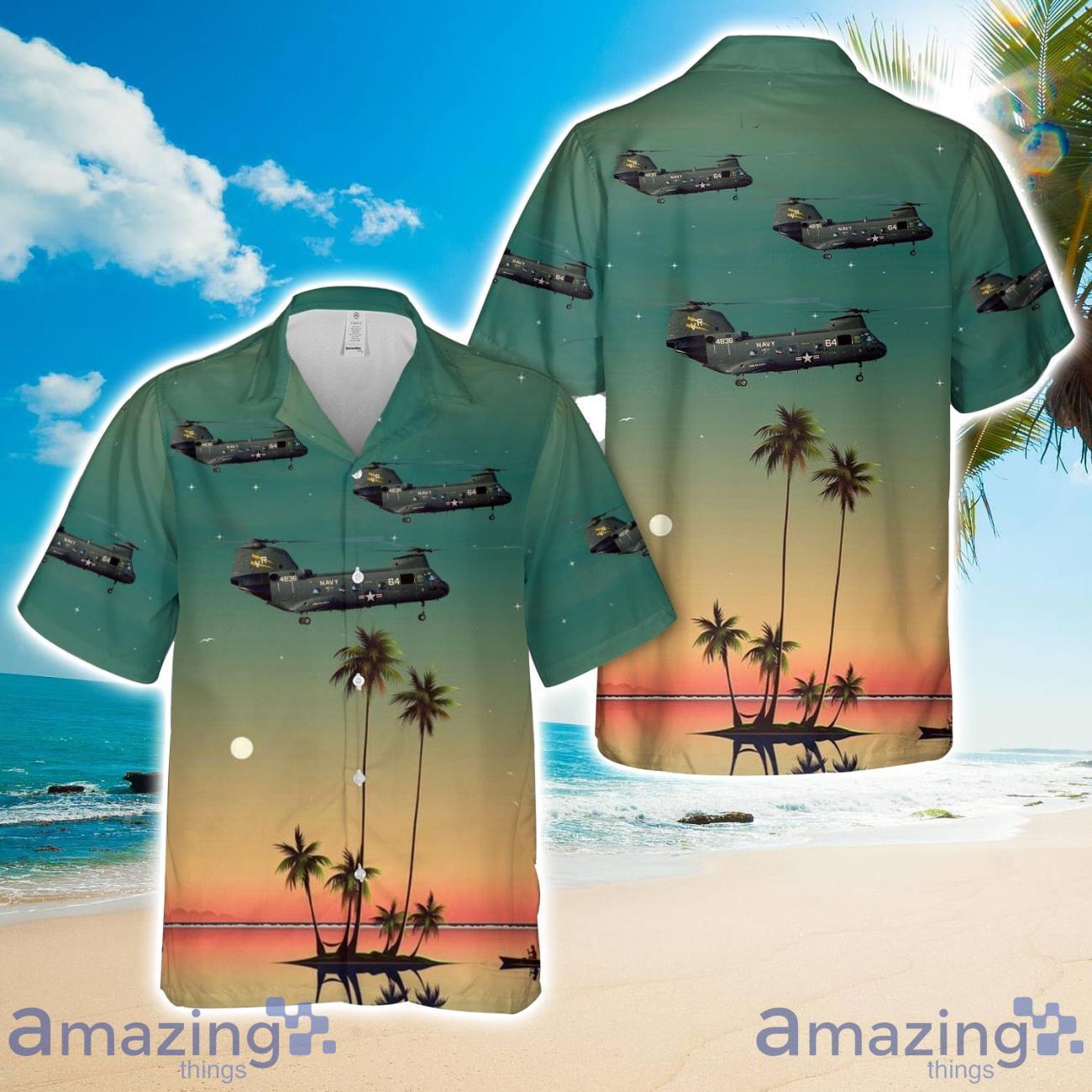 CH 46D Sea Knight of HC 11 Hawaiian Shirt Beach Shirt For Men Women image CH-46D Sea Knight of HC-11 Hawaiian Shirt Beach Shirt For Men Women Product Photo 1