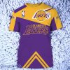 Cheap Price NBA Basketball Los Angeles Lakers Men’s T-Shirt 3D Sleeve O Neck