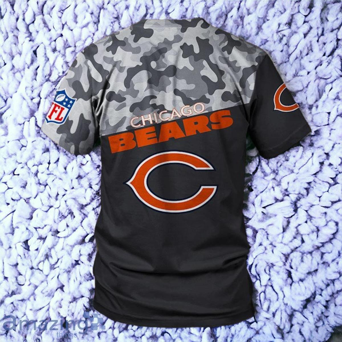 Chicago Bears Military 3D T Shirt Special Gift For Men And Women image Chicago Bears Military 3D T Shirt Special Gift For Men And Women Product Photo 2