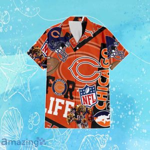 Chicago Bears NFL Combo Hawaiian Shirt & Short Trending Gift For Fans Product Photo 2