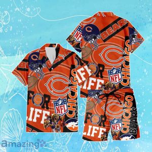 Chicago Bears NFL Combo Hawaiian Shirt & Short Trending Gift For Fans Product Photo 1