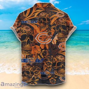 Chicago Bears NFL Hawaiian Shirt Jungle Skull Unique Design For Fans image Chicago Bears NFL Hawaiian Shirt Jungle Skull Unique Design For Fans Product Photo 2