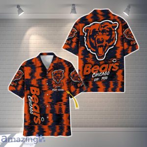 Chicago Bears NFL Hawaiian Shirt Vintage Custom Name For Fans Product Photo 1