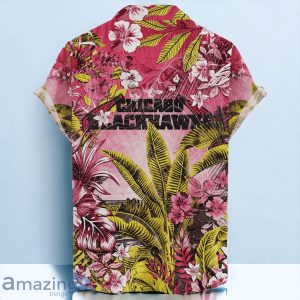 Chicago Blackhawks NHL Hawaiian Shirt Tropical Skull Design For Men Women Product Photo 2