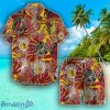 Chicago Blackhawks Set Hawaiian Shirt And Shorts Combo Retro Style For Fans