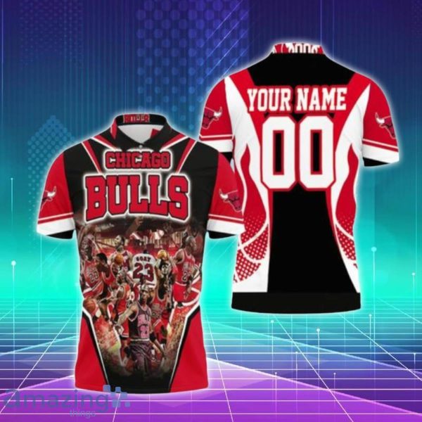 Chicago Bulls Michael Jordan Legendary For Fans Custom Name & Number Polo Shirts Special Gift Product Photo 1