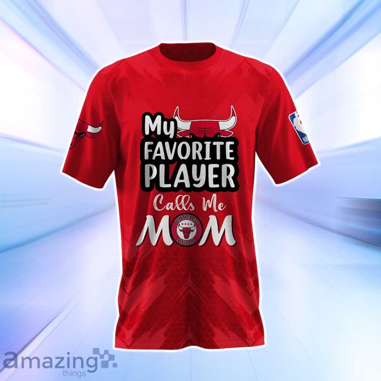 Chicago Bulls NBA Myfavorite Player Call Me Mom 3D Shirt image Chicago Bulls NBA Myfavorite Player Call Me Mom 3D Shirt Product Photo 2