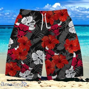 Chicago Bulls NBA Team Logo Hawaiian Shirt And Short Vintage Pattern Product Photo 3