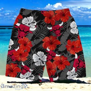 Chicago Bulls NBA Team Logo Hawaiian Shirt And Short Vintage Pattern Product Photo 4