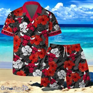Chicago Bulls NBA Team Logo Hawaiian Shirt And Short Vintage Pattern Product Photo 1