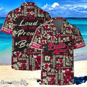 Chicago Bulls Team Logo Pattern Classic Hawaiian Shirt And Short Product Photo 2