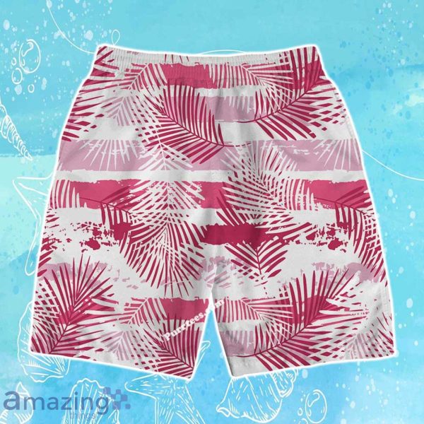 Chicago Bulls Team Logo Pattern Leaves Tropical Hawaiian Shirt & Short Product Photo 4