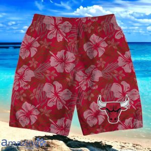 Chicago Bulls Team Logo Pattern Retro Hawaiian Shirt And Short Product Photo 4