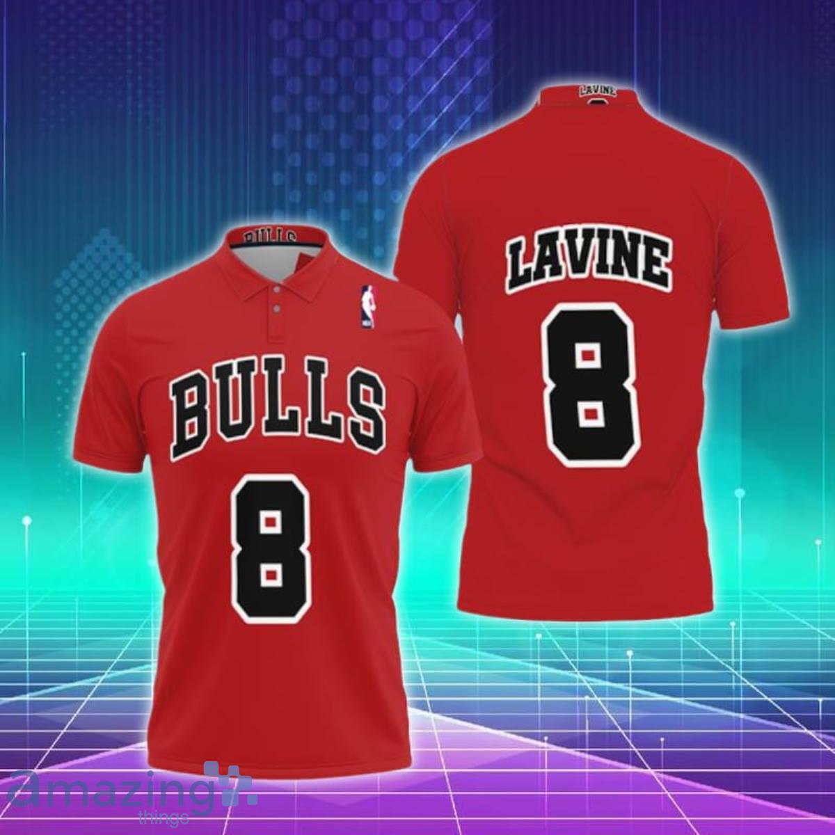 Chicago Bulls Zach Lavine Throwback Red Style Polo Shirts Special Gift For Men And Women image Chicago Bulls Zach Lavine Throwback Red Style Polo Shirts Special Gift For Men And Women Product Photo 1