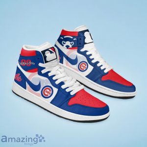 Chicago Cubs MLB Air Jordan Hightop Custom Number & Name Trending Shoes Product Photo 2