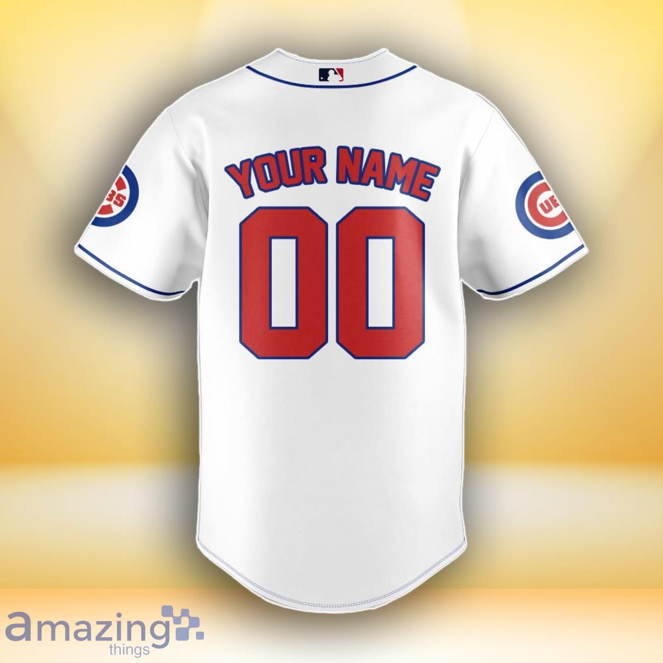 Chicago Cubs MLB Custom Number & Name Baseball Jersey For Fans image Chicago Cubs MLB Custom Number & Name Baseball Jersey For Fans Product Photo 3