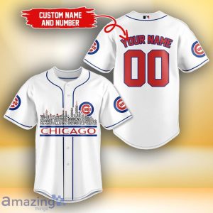 Chicago Cubs MLB Custom Number & Name Baseball Jersey For Fans Product Photo 1