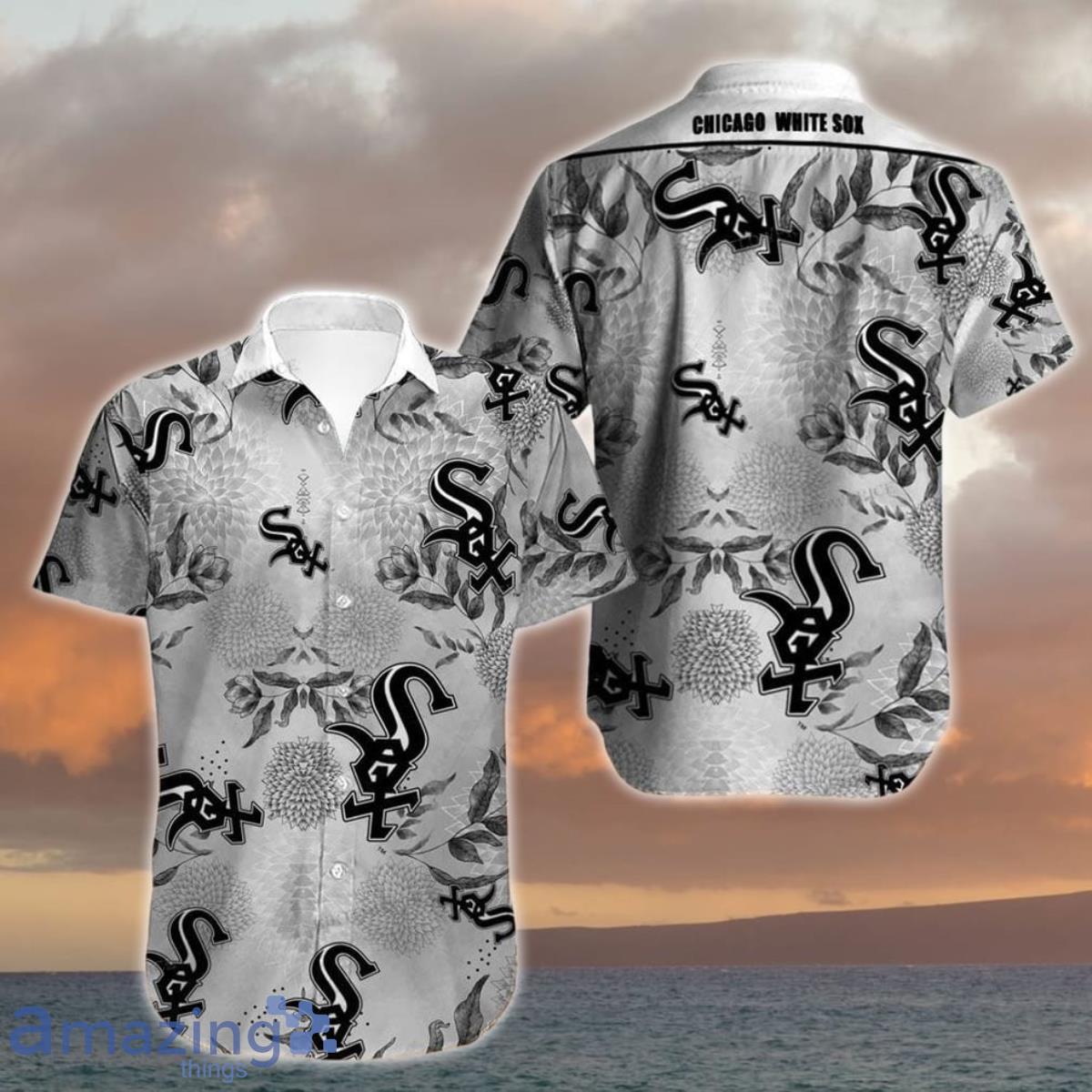 Chicago White Sox Hawaiian Shirt Flower Summer Style Gift For Men And Women image Chicago White Sox Hawaiian Shirt Flower Summer Style Gift For Men And Women Product Photo 1