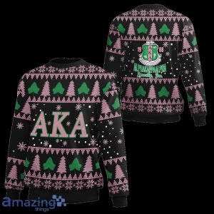 Christmas Aka Sorority Black Sweatshirt Sweater Gift For Men And Women Product Photo 1