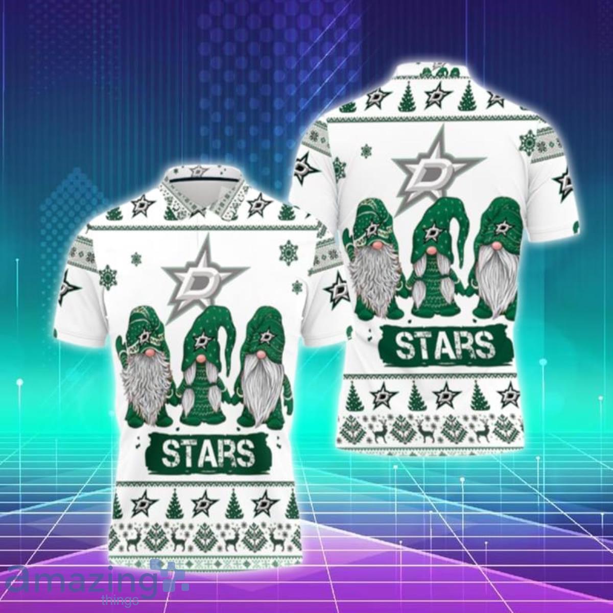 Christmas Gnomes Dallas Stars Ugly Sweat Christmas Polo Shirts Special Gift For Men And Women image Christmas Gnomes Dallas Stars Ugly Sweat Christmas Polo Shirts Special Gift For Men And Women Product Photo 1