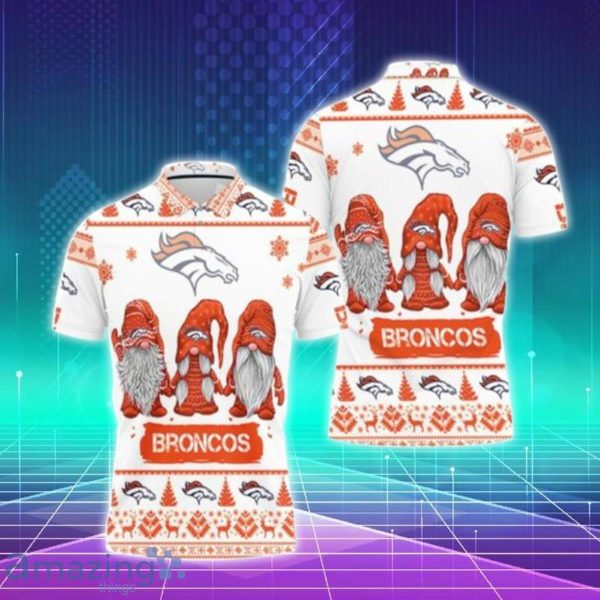 Christmas Gnomes Denver Broncos Ugly Sweat Christmas Polo Shirts Special Gift For Men And Women Product Photo 1