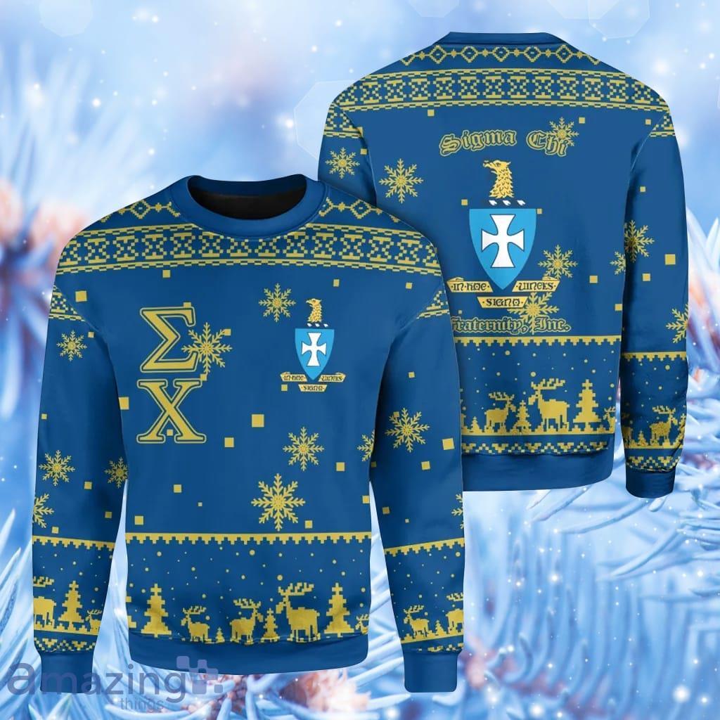 Christmas Letters Fraternity Sigma Chi Sweatshirt Sweater Gift For Men And Women image Christmas Letters Fraternity Sigma Chi Sweatshirt Sweater Gift For Men And Women Product Photo 1