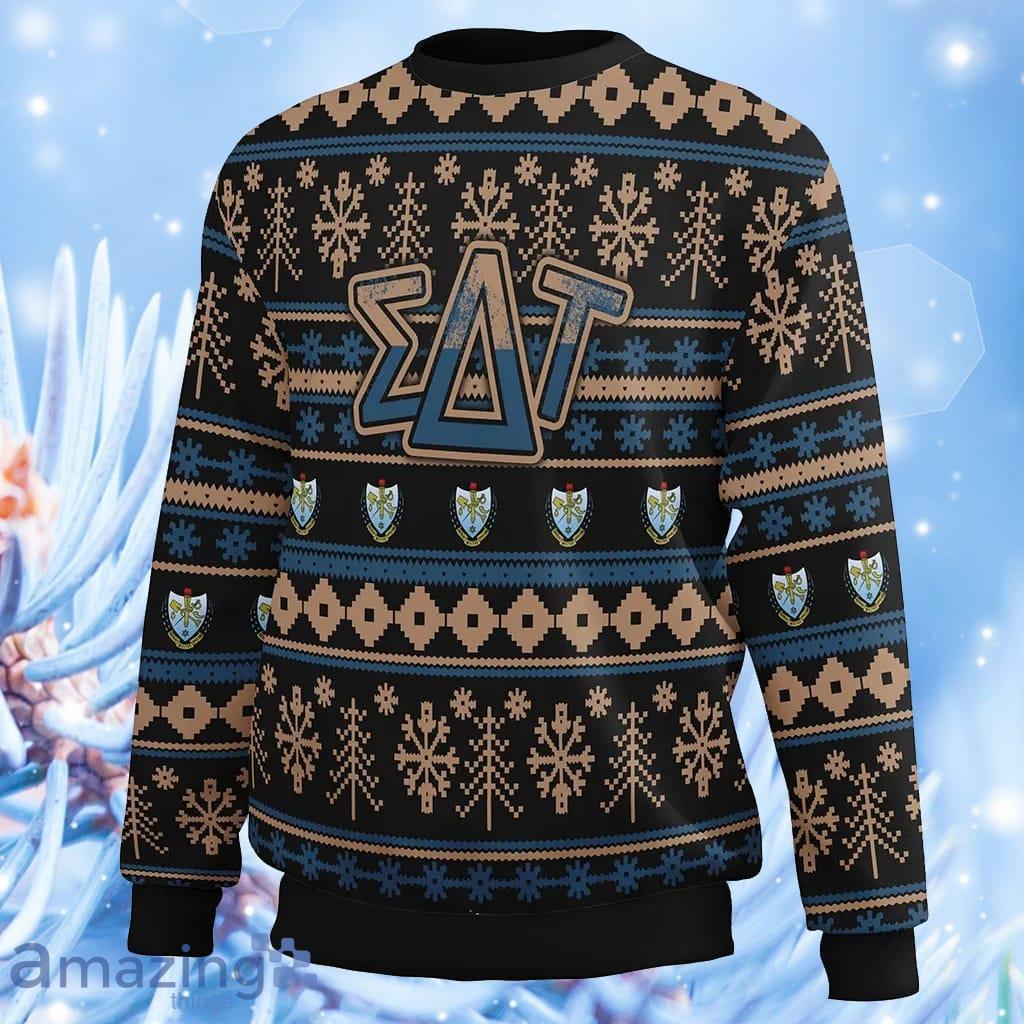 Christmas Splatters Sorority Sigma Delta Tau Sweatshirt Sweater Gift For Men And Women image Christmas Splatters Sorority Sigma Delta Tau Sweatshirt Sweater Gift For Men And Women Product Photo 1