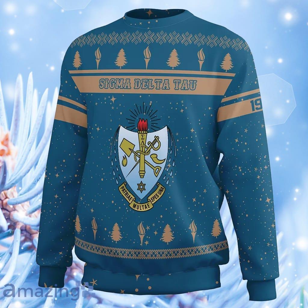 Christmas Style Sorority Sigma Delta Tau Sweatshirt Sweater Gift For Men And Women image Christmas Style Sorority Sigma Delta Tau Sweatshirt Sweater Gift For Men And Women Product Photo 1