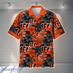 Cincinnati Bengals NFL Flower Hawaiian Shirt Custom Name Gift Ideas For Men Women Product Photo 2
