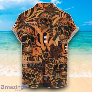 Cincinnati Bengals NFL Hawaiian Shirt Jungle Skull Unique Design For Fans Product Photo 2