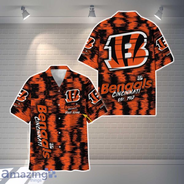 Cincinnati Bengals NFL Hawaiian Shirt Vintage Custom Name For Fans Product Photo 1