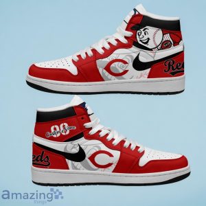 Cincinnati Reds MLB Air Jordan Hightop Custom Number & Name Trending Shoes Product Photo 1