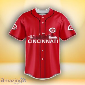 Cincinnati Reds MLB Custom Number & Name Baseball Jersey For Fans Product Photo 2