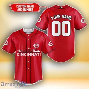 Cincinnati Reds MLB Custom Number & Name Baseball Jersey For Fans Product Photo 1