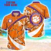 Clemson Tigers Custom Name Floral Hawaiian Shirt Summer Beach Shirt For Fans