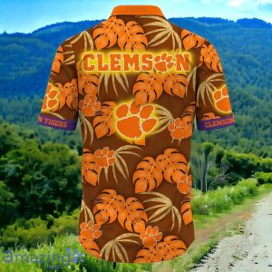 Clemson Tigers Hawaiian Shirt Impressive Gift Leafs Printed Product Photo 3