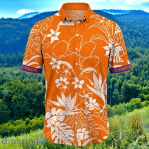 Clemson Tigers Hawaiian Shirt Impressive Gift Tropical Flower Product Photo 2