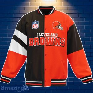 Clevel& Browns Baseball Jacket Custom Number & Name Youth Style For Fans Product Photo 3