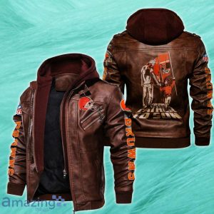 Cleveland Browns 2D Leather Jacket Style Gift Product Photo 1