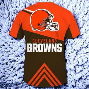 Cleveland Browns 3D T Shirt Special Gift For Men And Women Vintage Cheap Sleeve O Neck For Fans Product Photo 2
